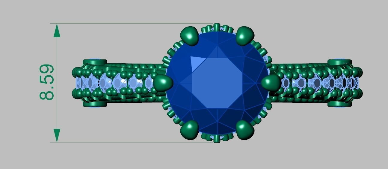 Diamond ring 0410 3D printable model17 3D print model_16