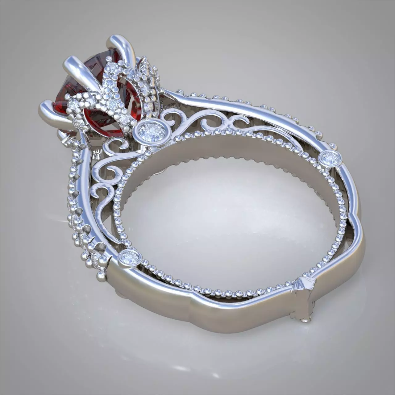 Diamond ring 0410 3D printable model17 3D print model_0