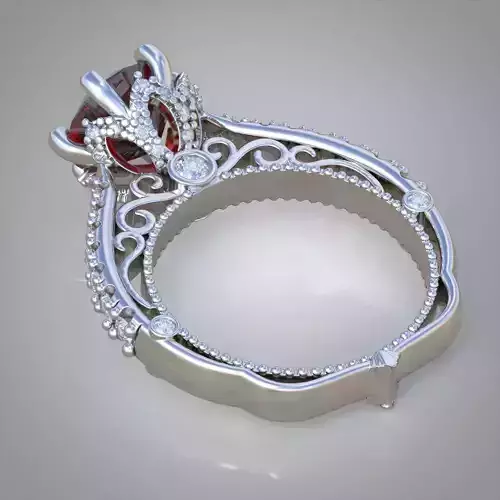 Diamond ring 0410 3D printable model17