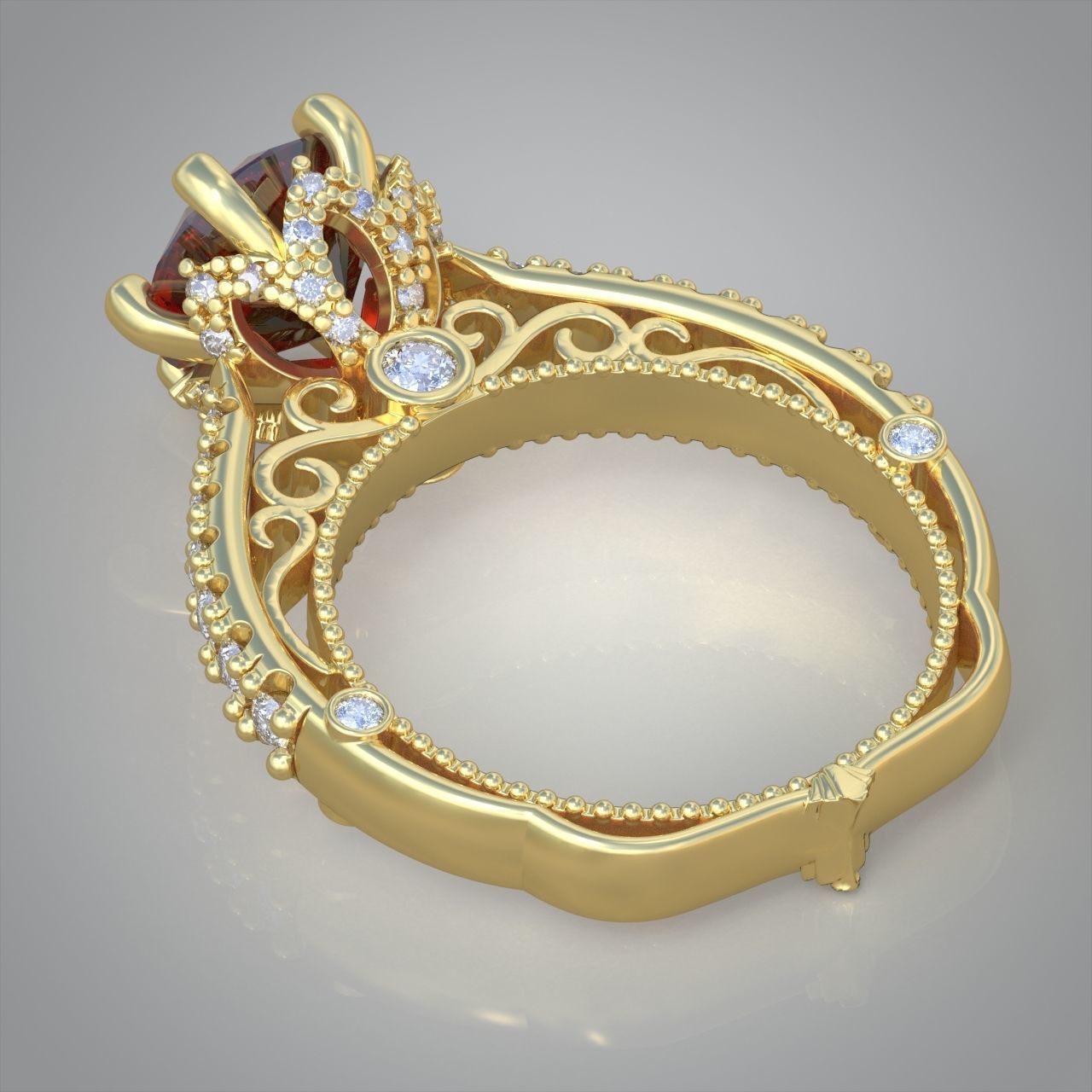 Diamond ring 0410 3D printable model17 3D print model_1