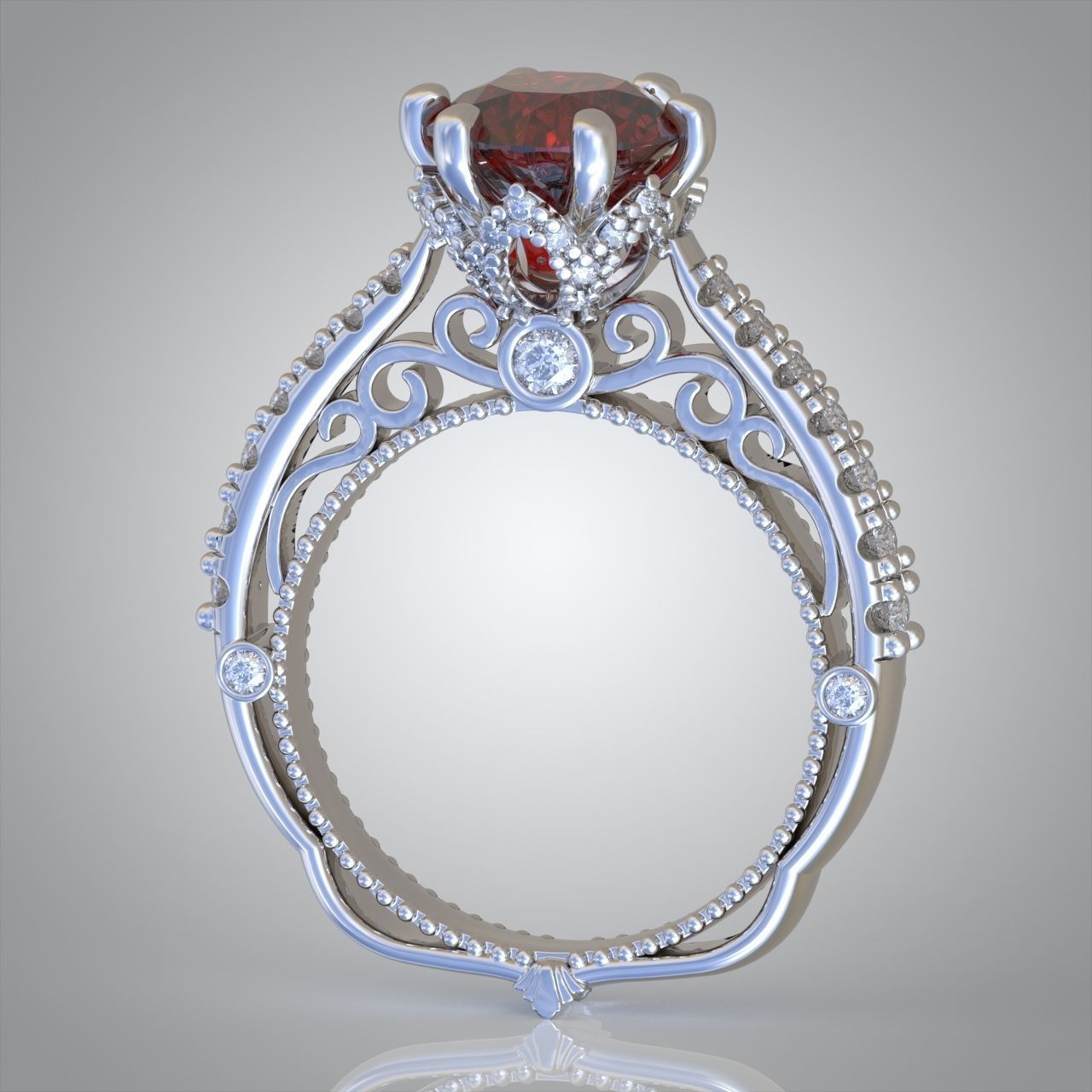 Diamond ring 0410 3D printable model17 3D print model_4