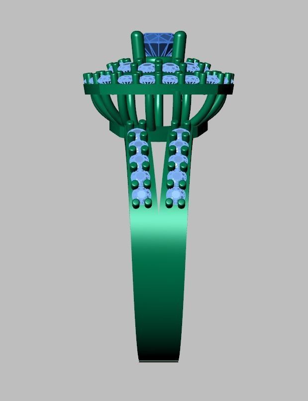 Diamond ring 0411 3D printable model10 3D print model_13