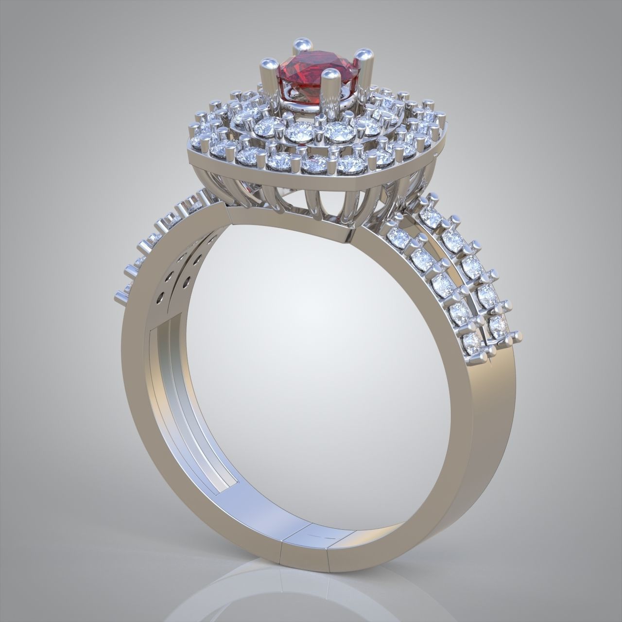 Diamond ring 0411 3D printable model10 3D print model_6