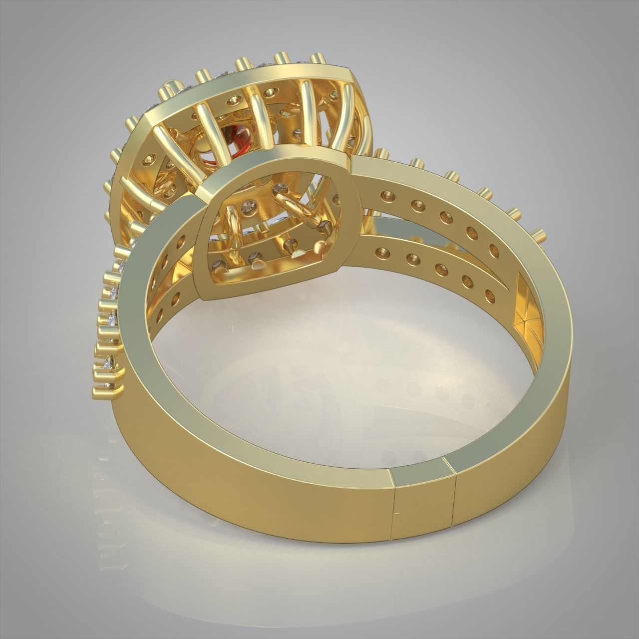 Diamond ring 0411 3D printable model10 3D print model_11