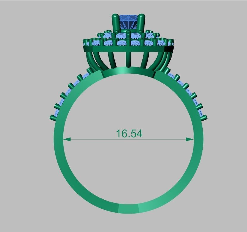 Diamond ring 0411 3D printable model10 3D print model_12