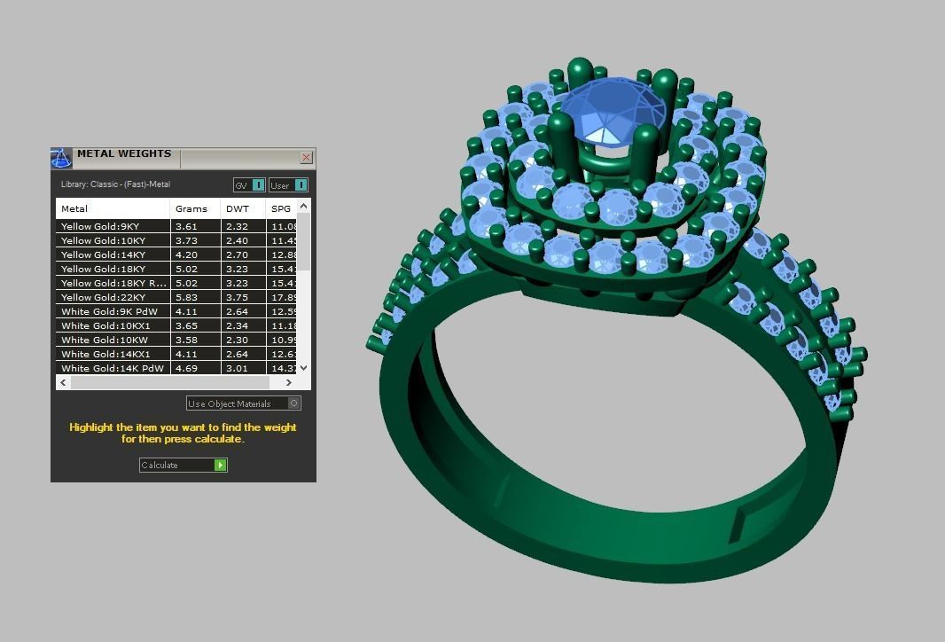 Diamond ring 0411 3D printable model10 3D print model_15