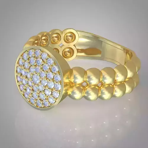 Diamond ring 0414 3D printable model