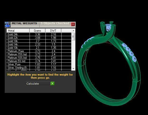 daimond ring 3D print model_13