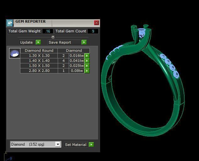 daimond ring 3D print model_14