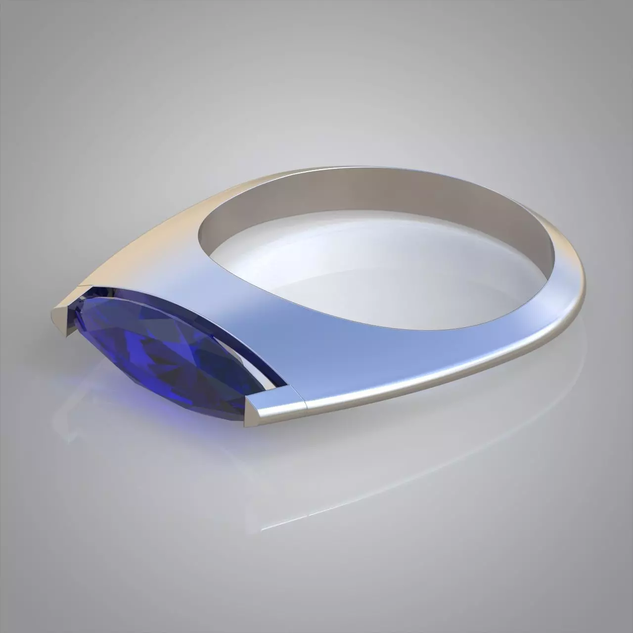 Diamond ring 0416 3D printable model Free 3D print model
