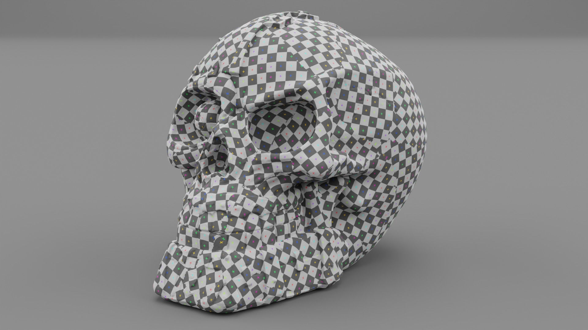 Techno skull high-poly 3D model_27