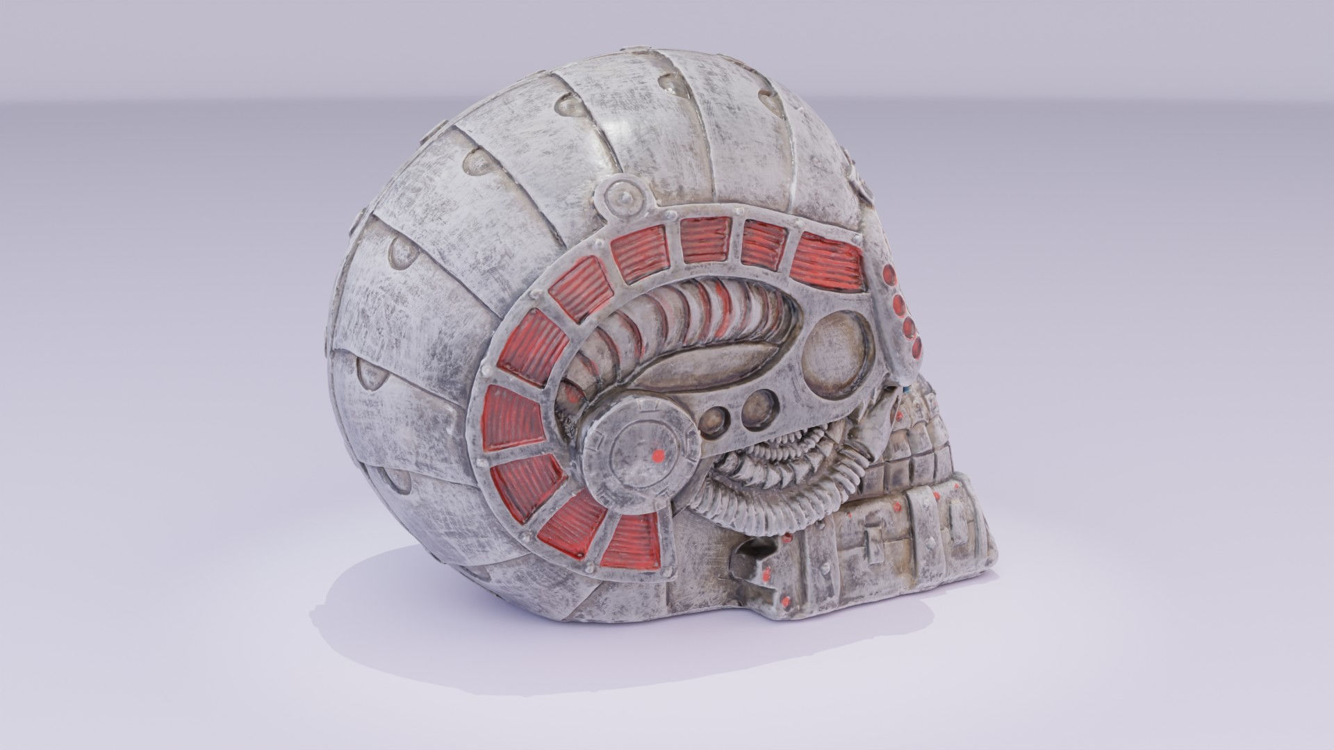 Techno skull high-poly 3D model_16
