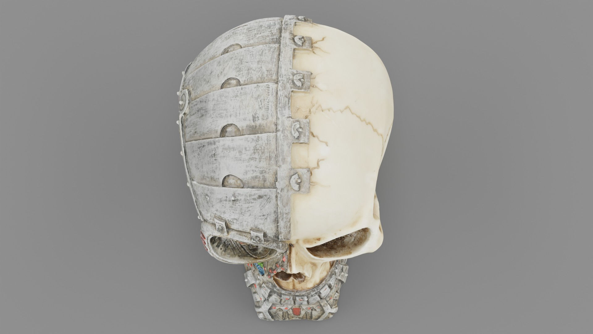 Techno skull high-poly 3D model_12
