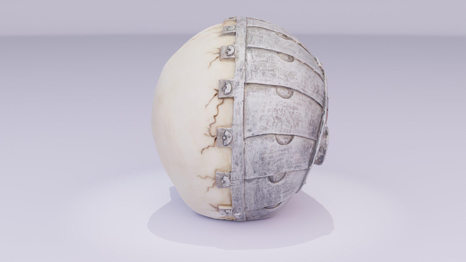 Techno skull high-poly 3D model_18