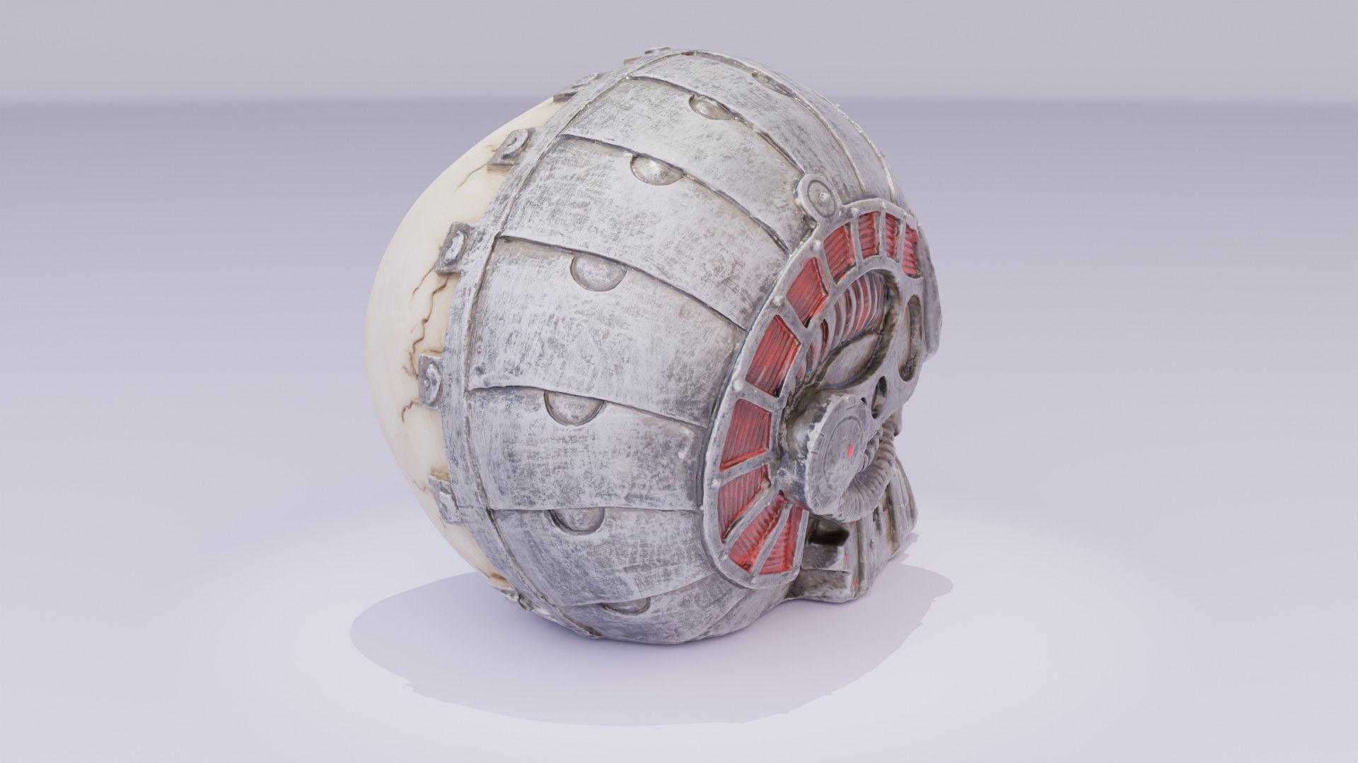 Techno skull high-poly 3D model_17