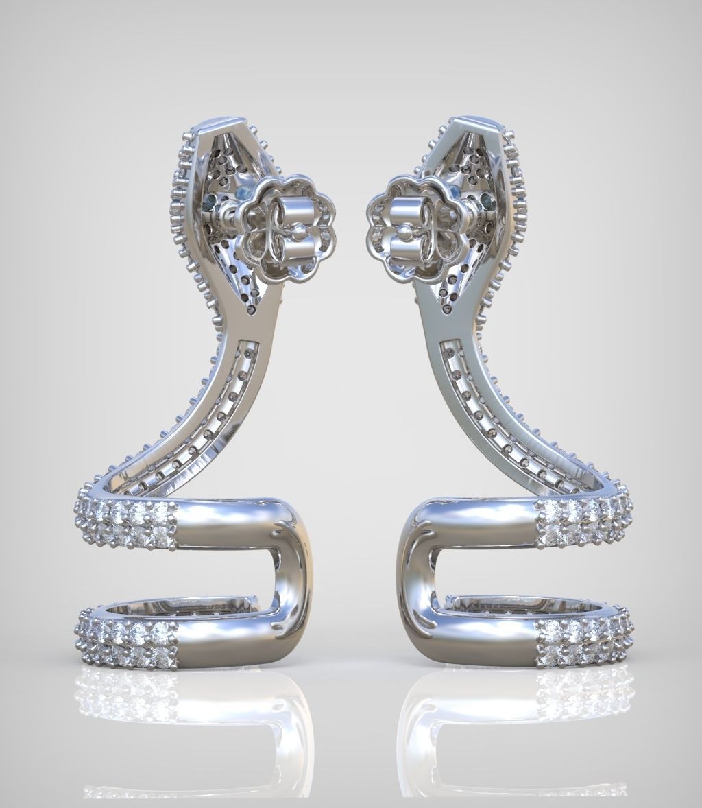 Snake Earring model 0284 3D printable model15 3D print model_9