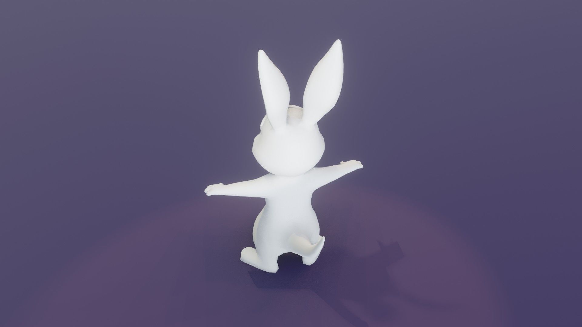 Cartoon Kangaroo Animated and Rigged Base Mesh 3D Model Low-poly 3D model_13