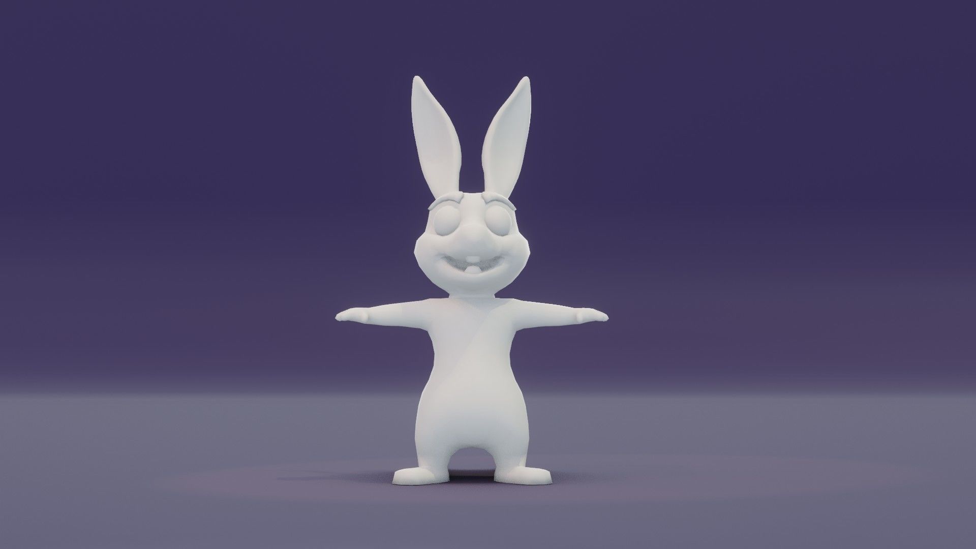 Cartoon Kangaroo Animated and Rigged Base Mesh 3D Model Low-poly 3D model_15