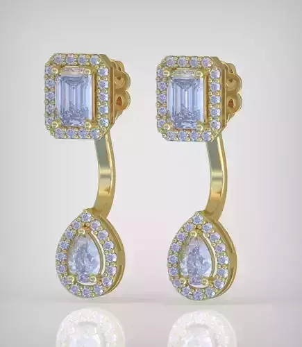 Earring model 0285 3D printable model15