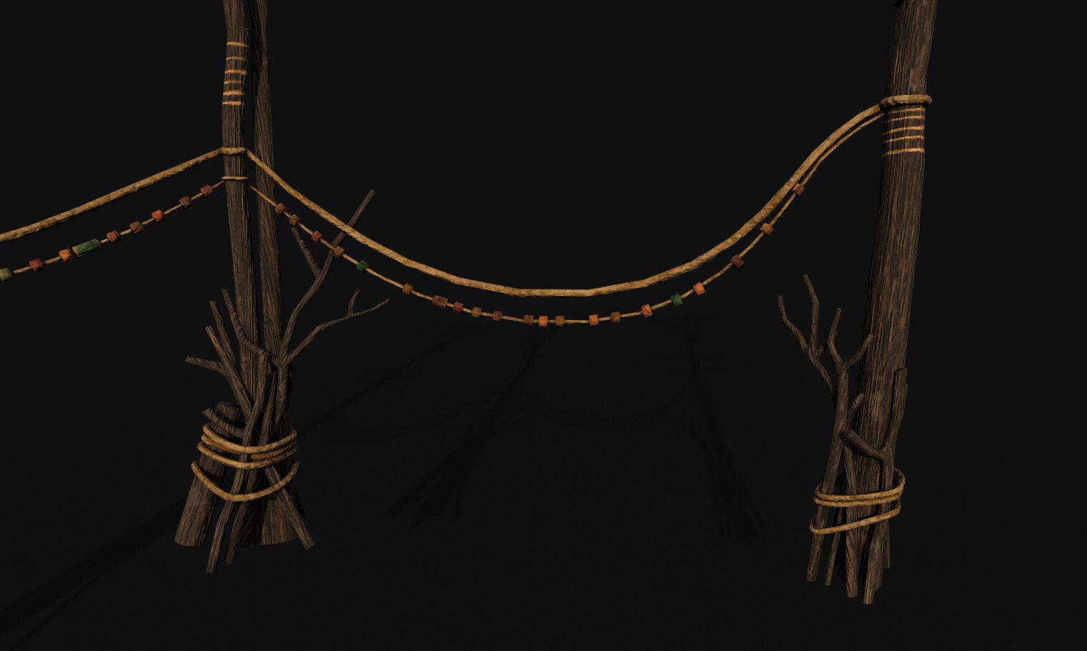 Gameready Graveyard scene Models Low-poly 3D model_5