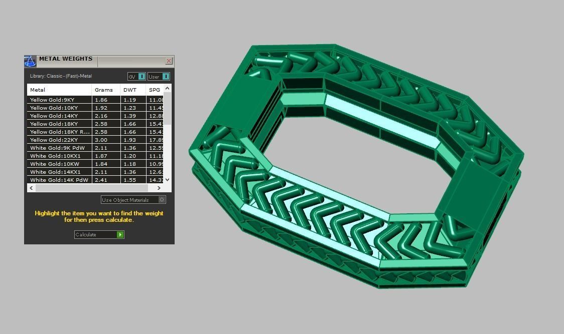 Bracelet model 3D printable model 0034 3D print model_12