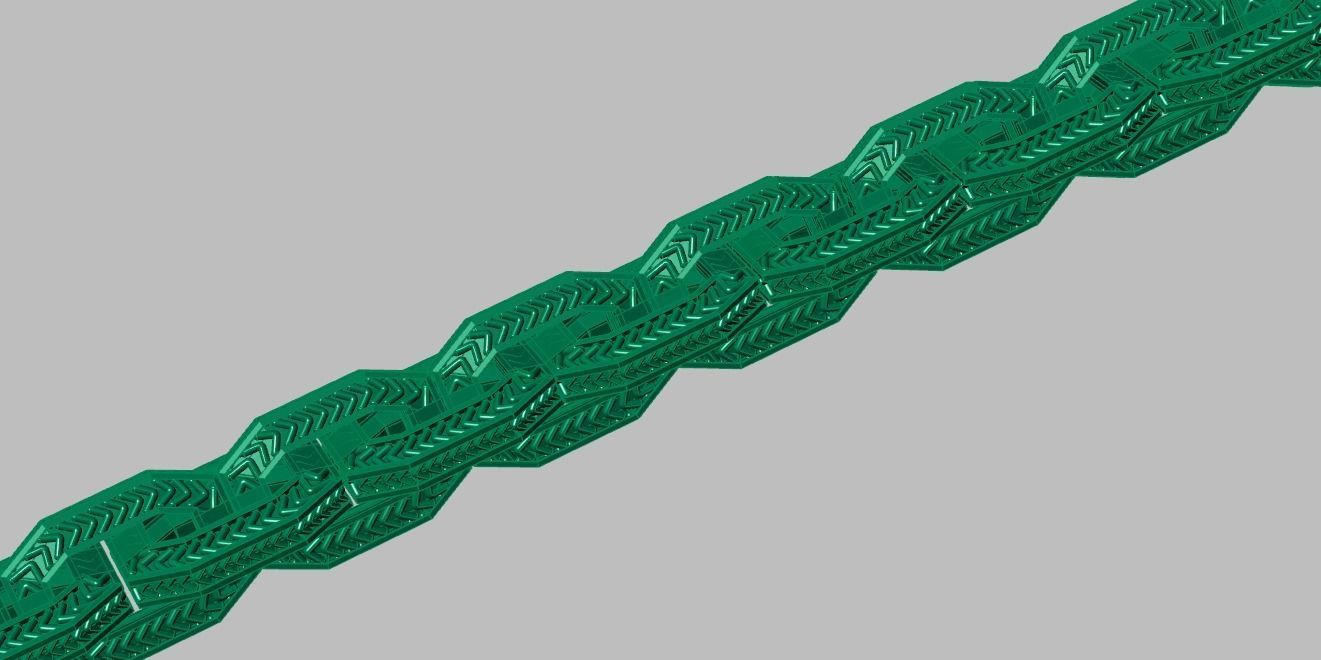 Bracelet model 3D printable model 0034 3D print model_10