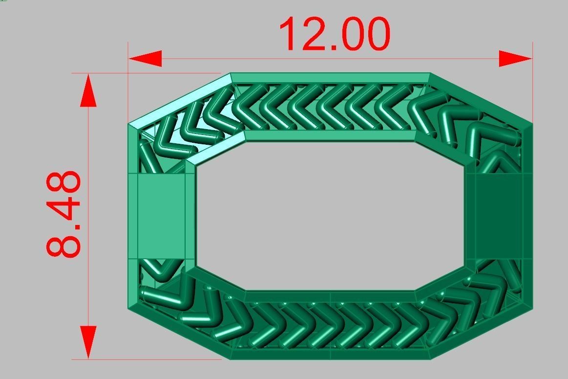 Bracelet model 3D printable model 0034 3D print model_8