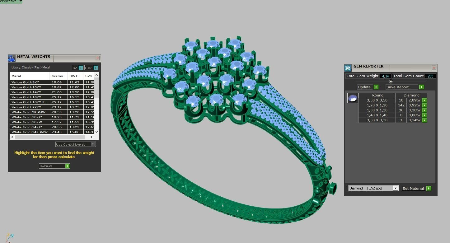Bracelet model 3D printable model 0047-10 3D print model_12