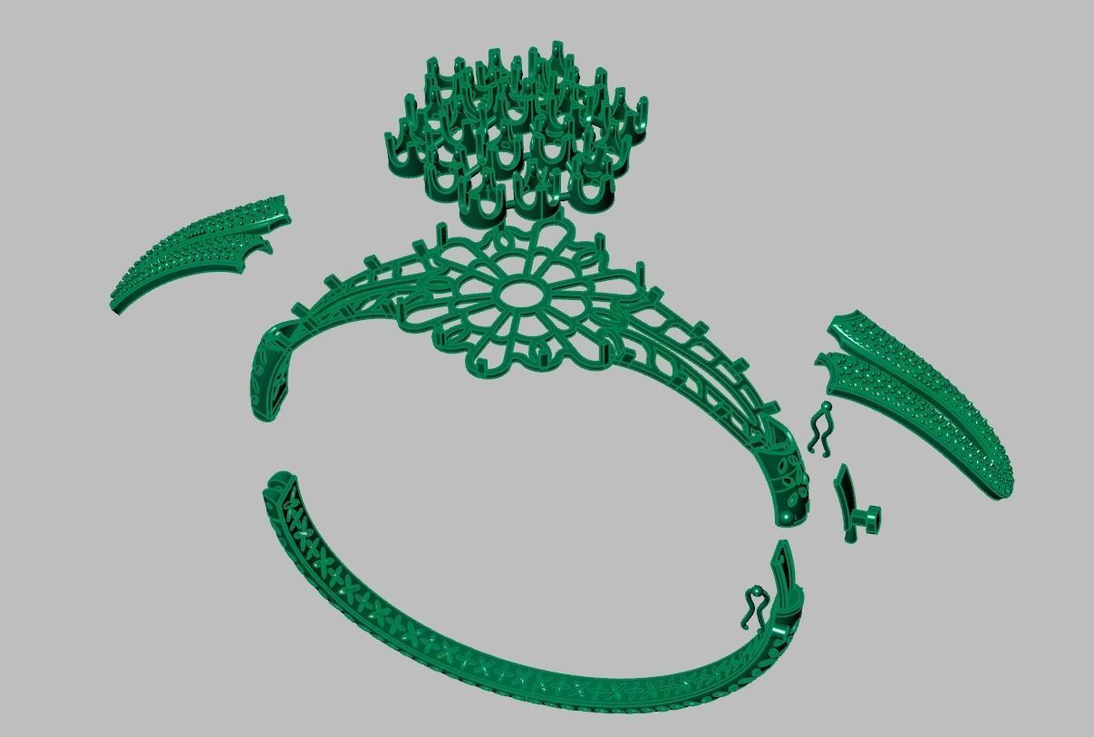 Bracelet model 3D printable model 0047-10 3D print model_13