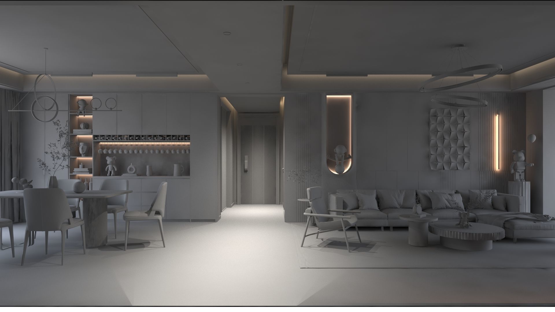 Interior Design - Modern Simplicity 3D model_5