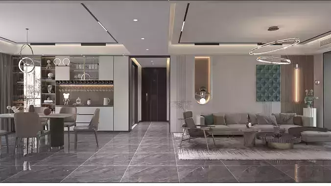 Interior Design - Modern Simplicity 3D model