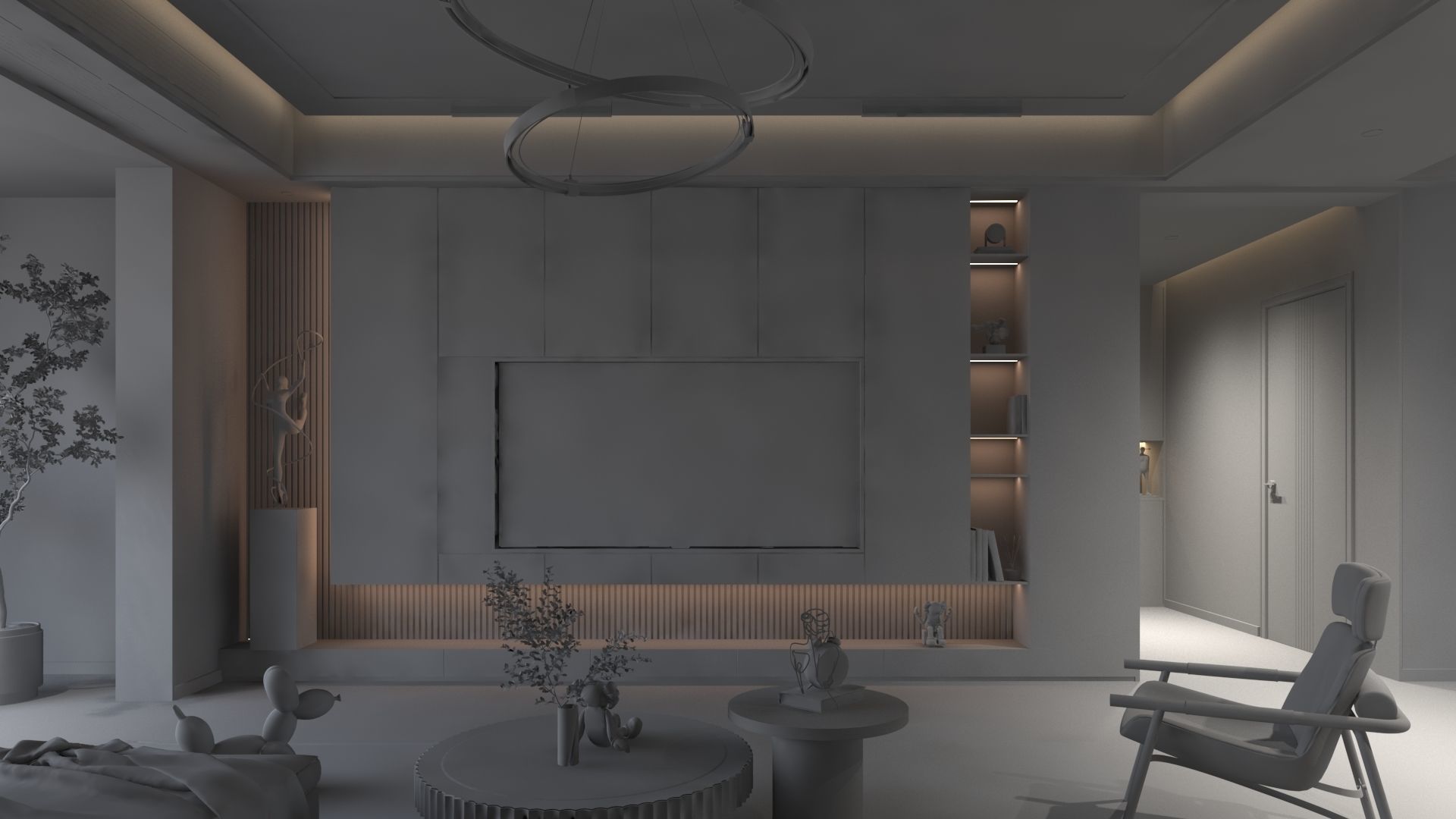 Interior Design - Modern Simplicity 3D model_6