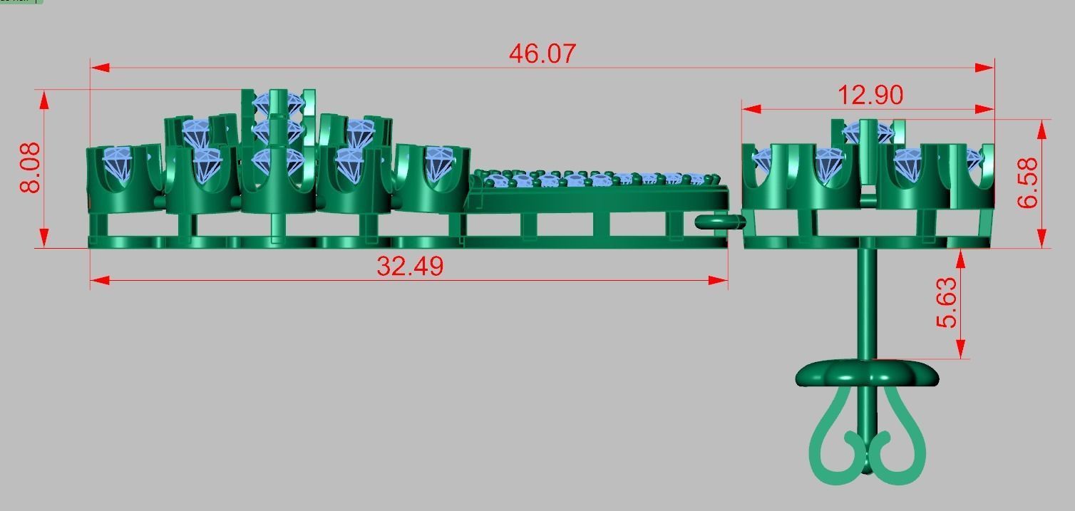 Earring model 0352 3D printable model9 3D print model_8