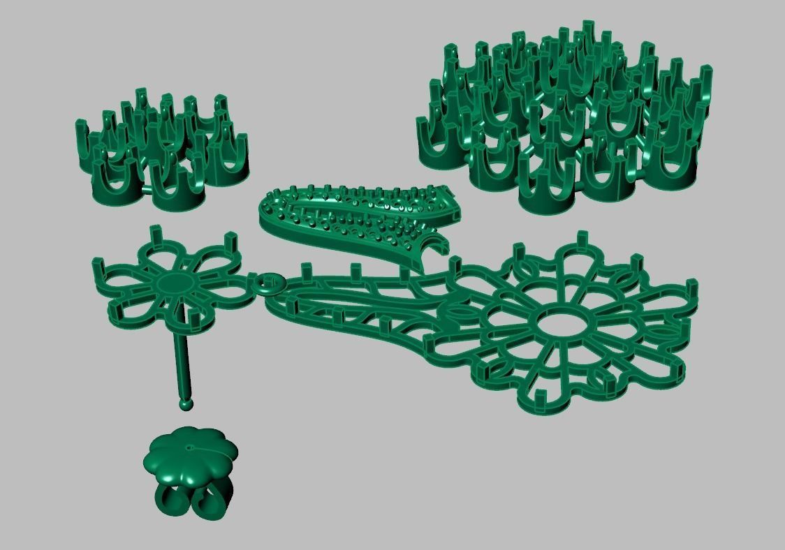 Earring model 0352 3D printable model9 3D print model_11