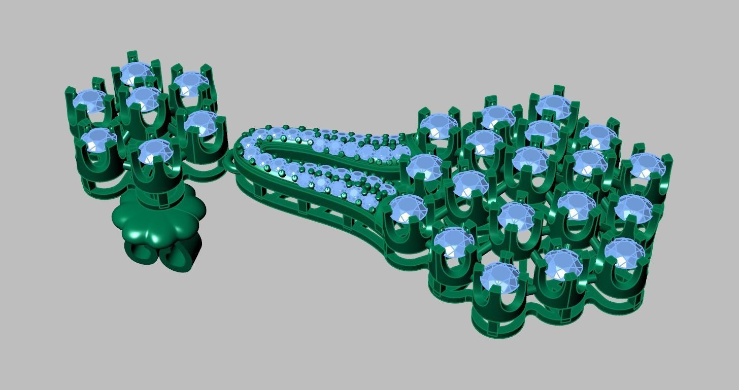 Earring model 0352 3D printable model9 3D print model_9