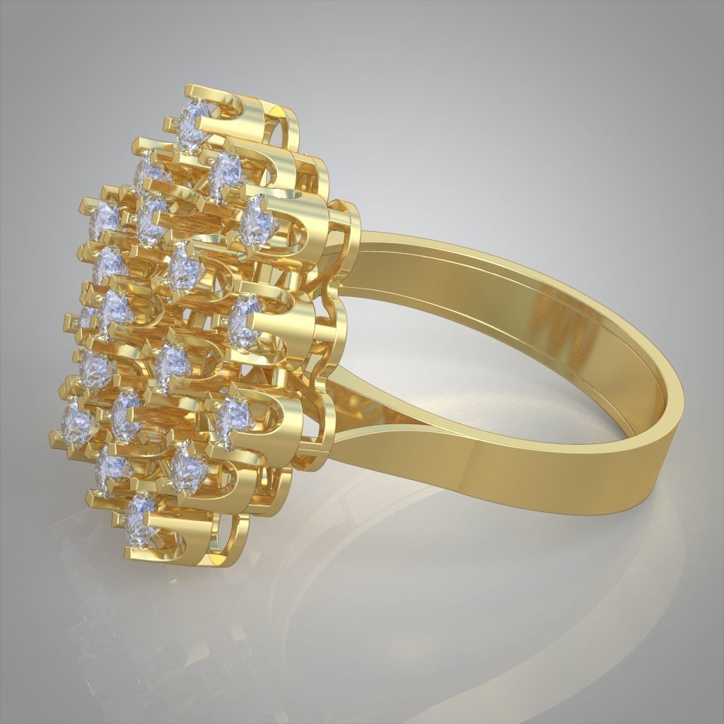 Diamond ring 0594 3D printable model 3D model 3D printable | CGTrader
