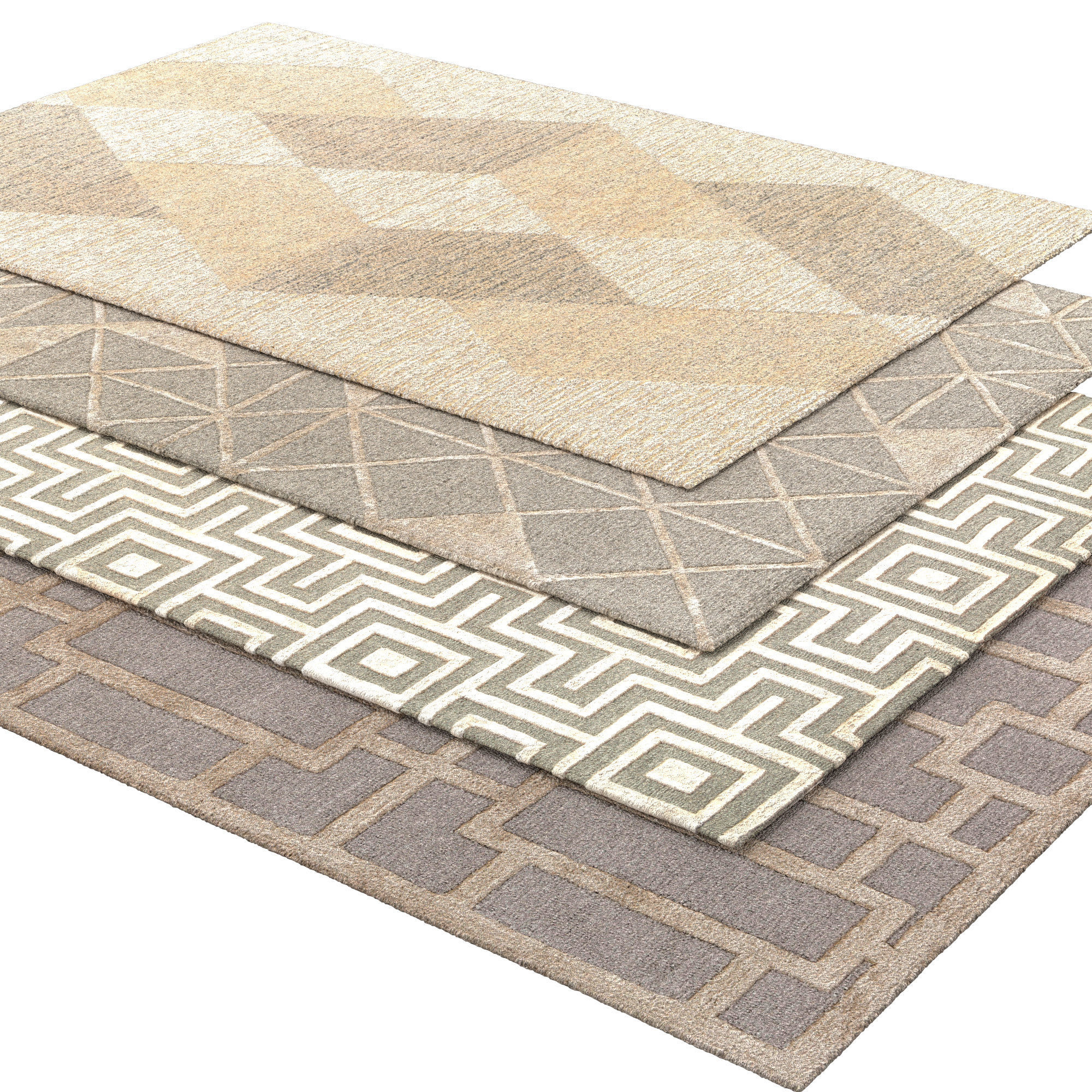 Addison rug 3D model_4