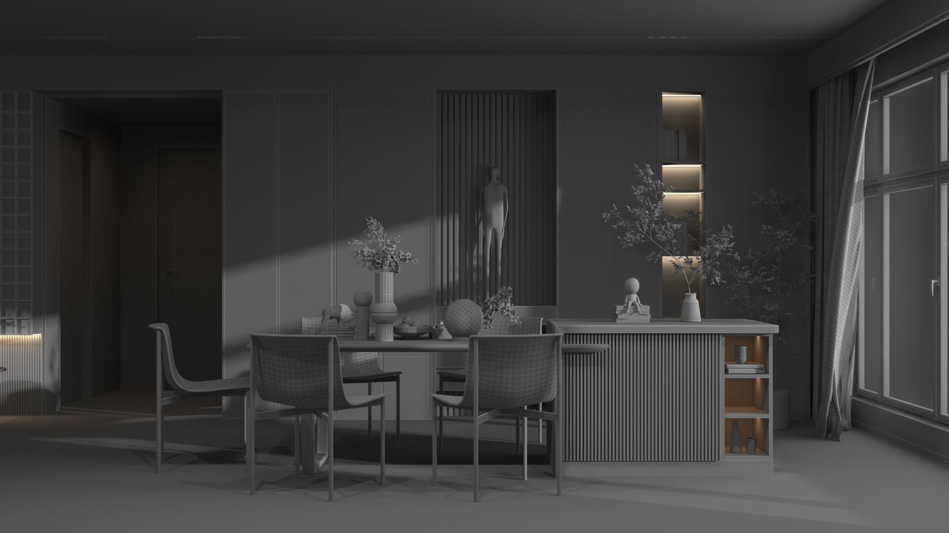 Modern Interior Design 02 3D model_7