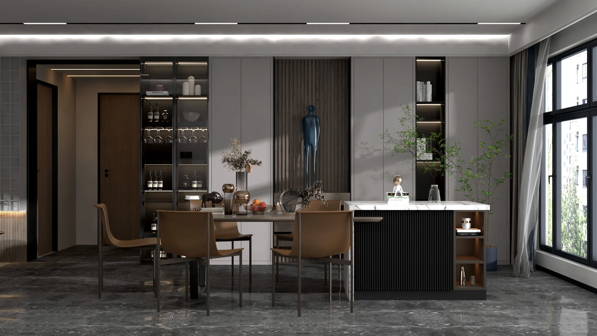 Modern Interior Design 02 3D model_2