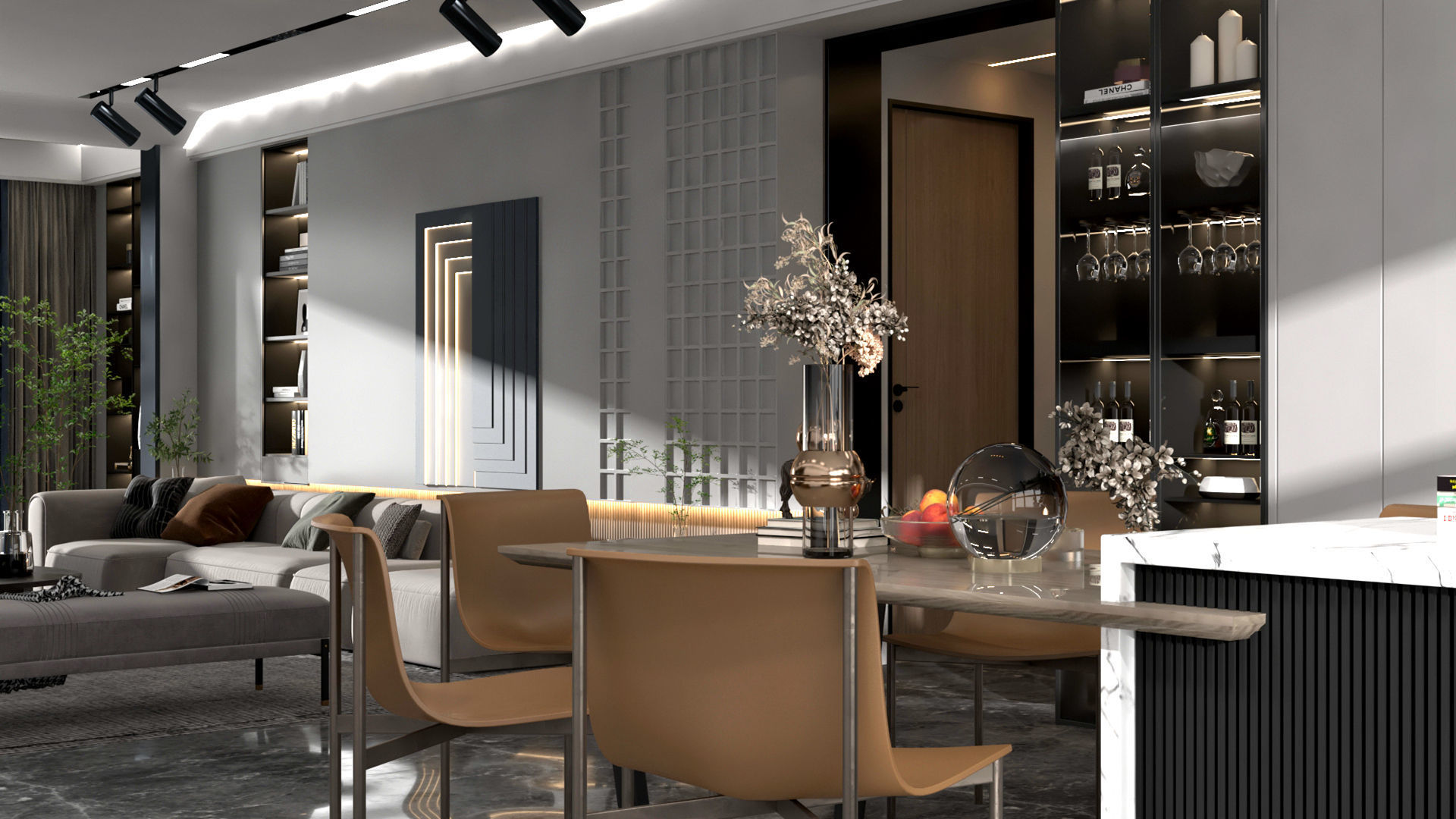 Modern Interior Design 02 3D model_3