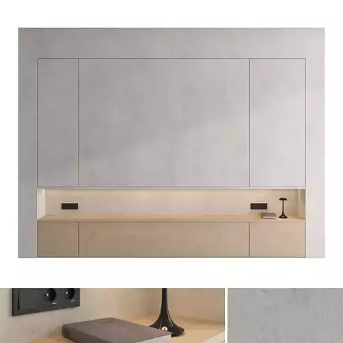 Decorative wall panel set 122 3D model