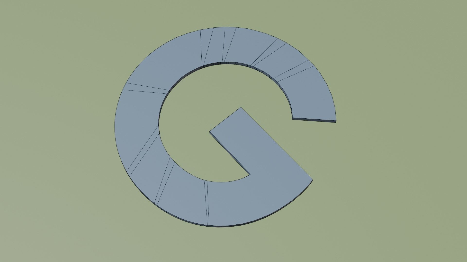 google logo 3D model_5