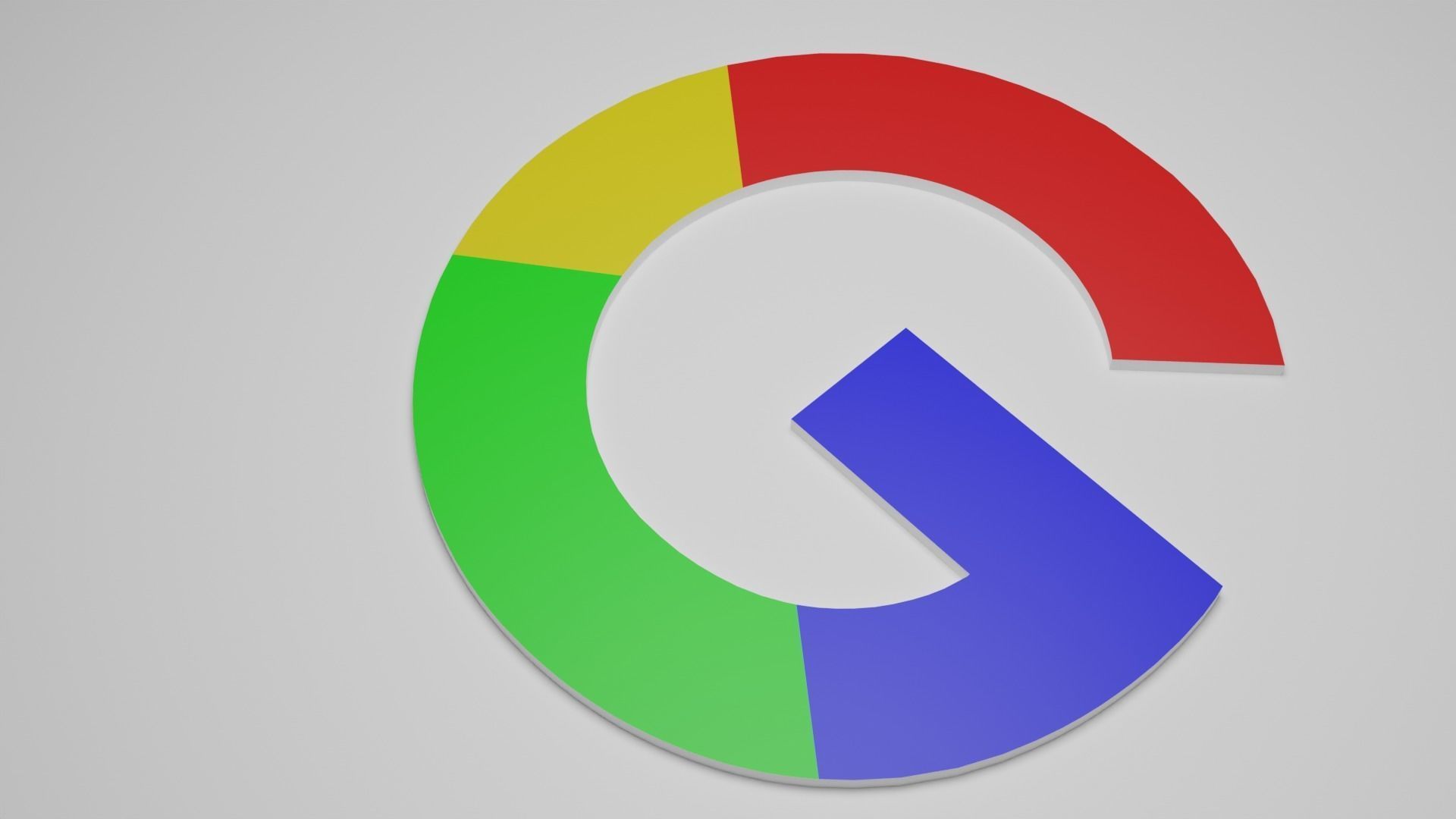 google logo 3D model_1