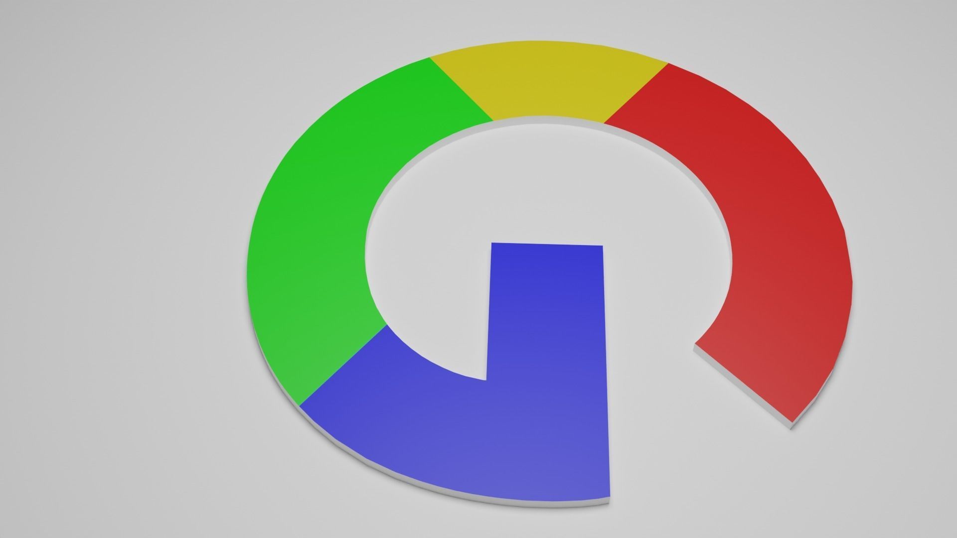 google logo 3D model_2