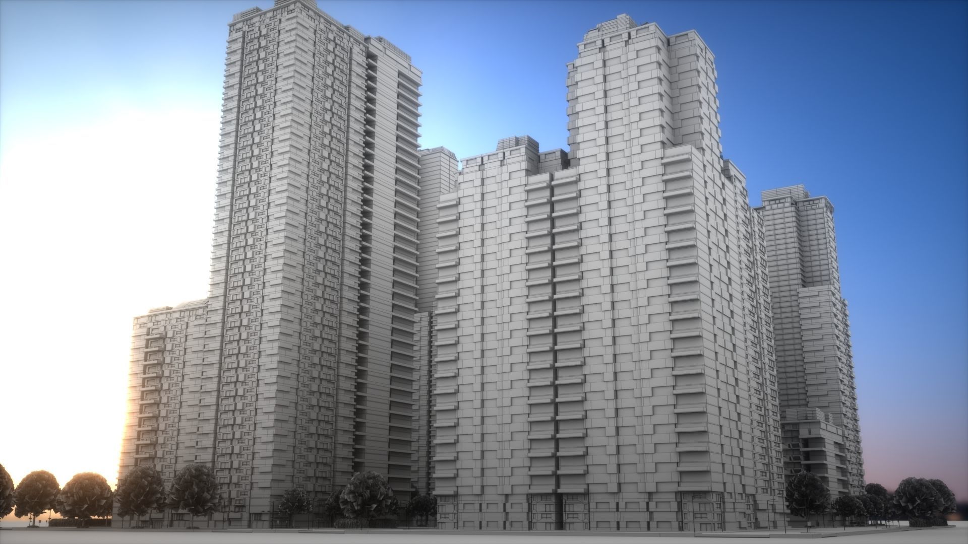 City Block Type B27 3D model_7