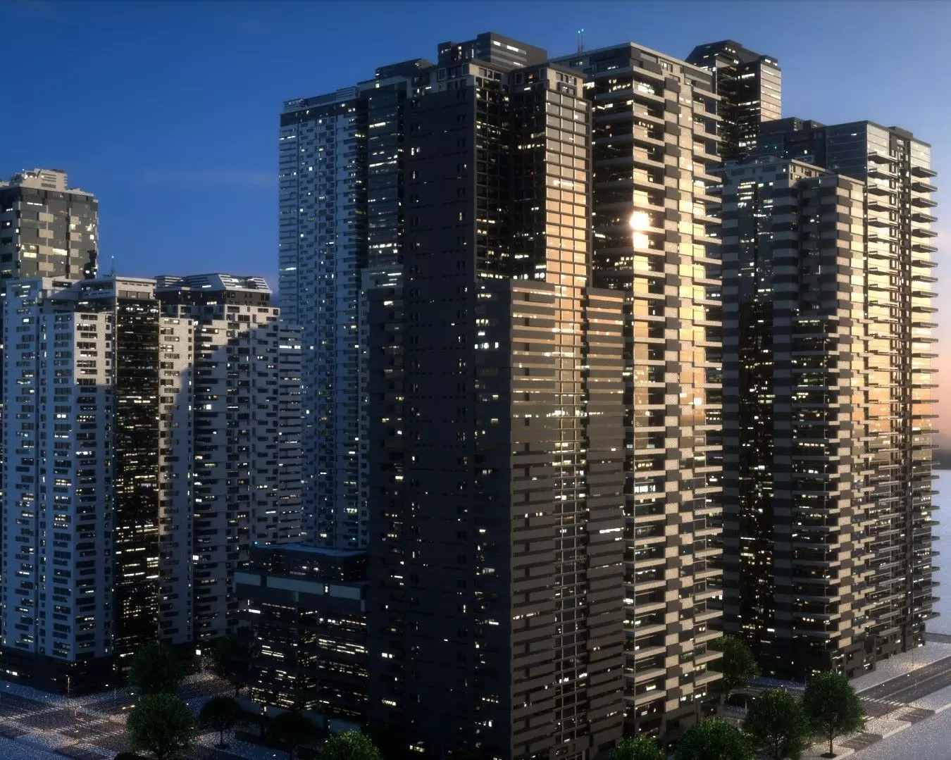 City Block Type B27 3D model_0