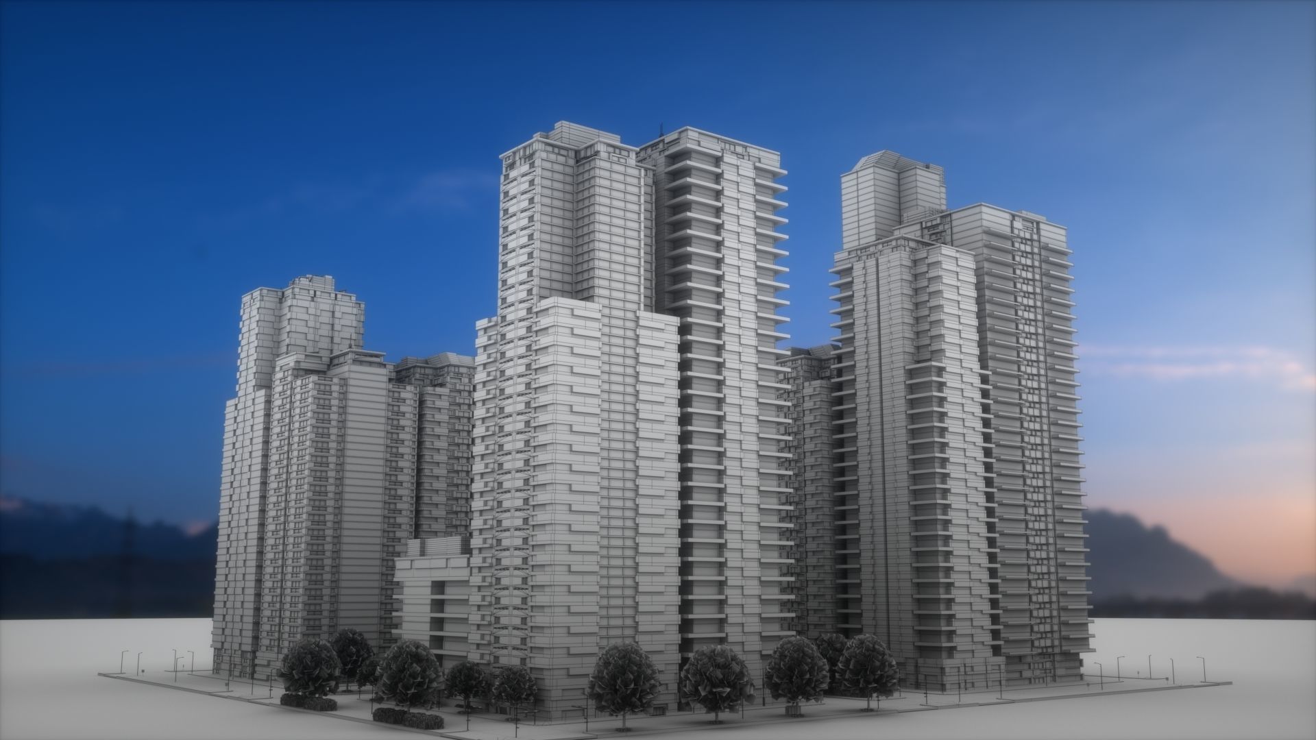 City Block Type B27 3D model_10