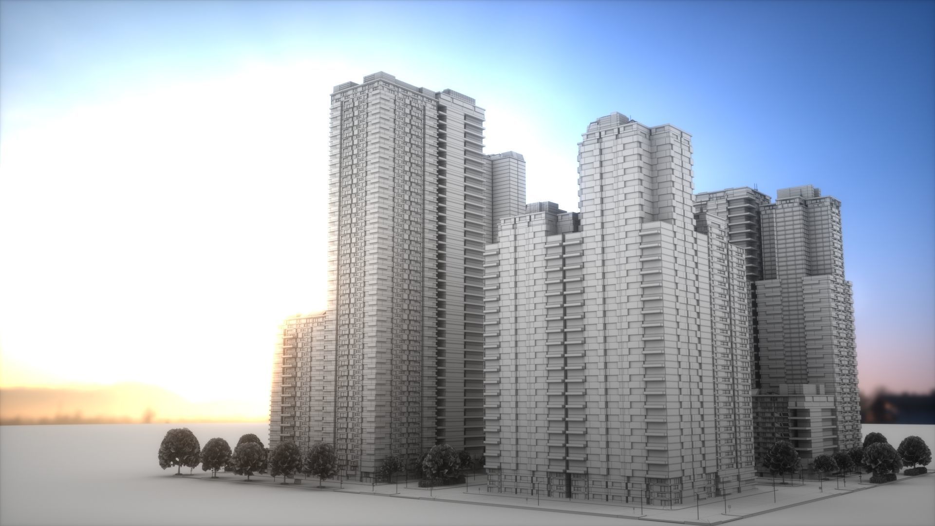 City Block Type B27 3D model_9