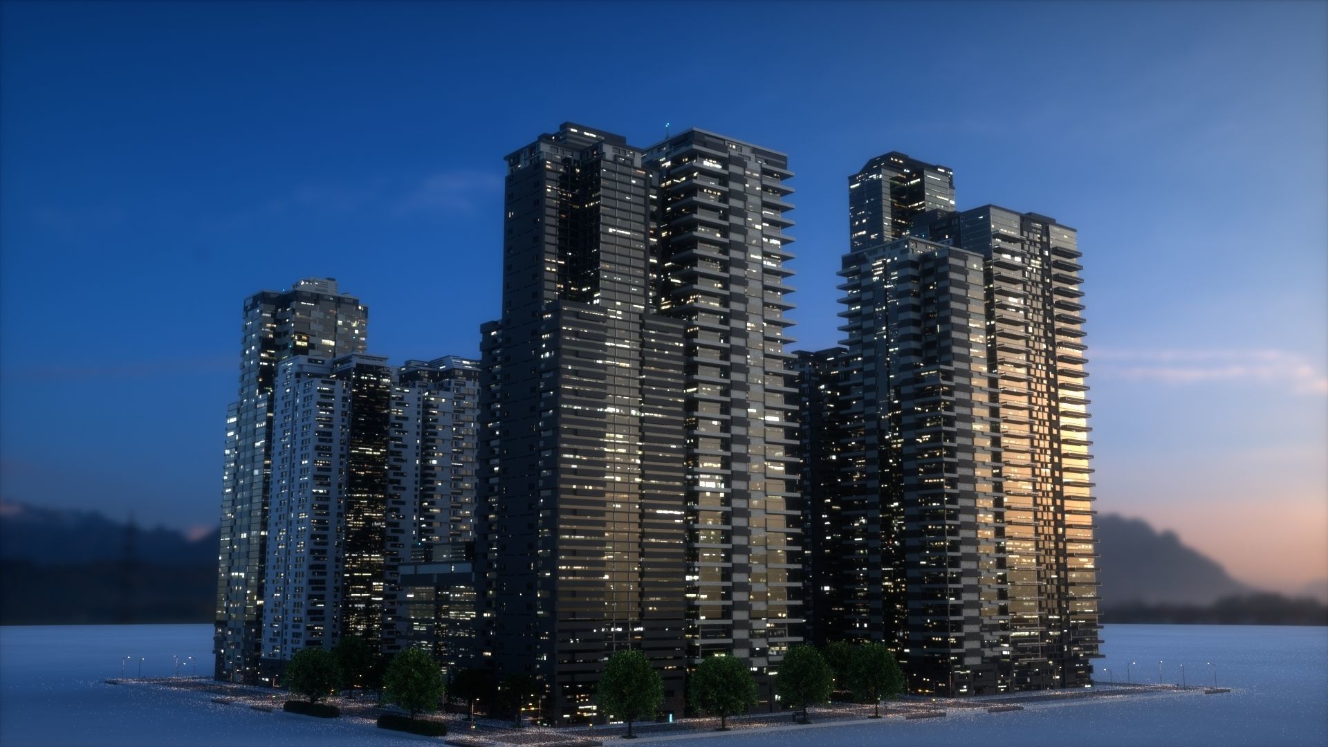 City Block Type B27 3D model_4