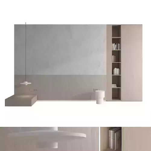 Decorative wall panel set 124 3D model